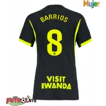 Camiseta Atletico Madrid Pablo Barrios #8 Visitante Equipación para mujer 2026-27 manga corta